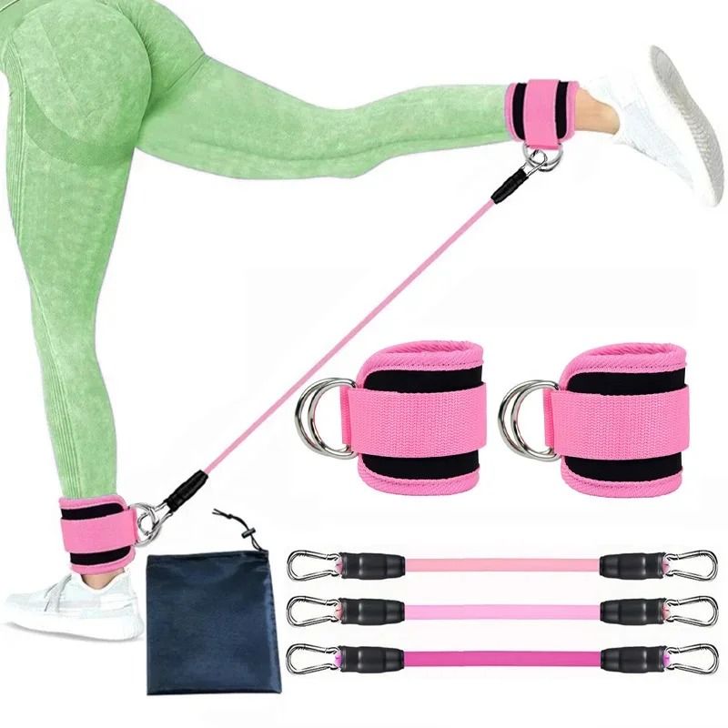Ankle Straps Resistance Bands Set For Fitness And Workout 8