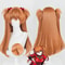 Long Orange Cosplay Wig With Heat Resistant Synthetic Fiber 8