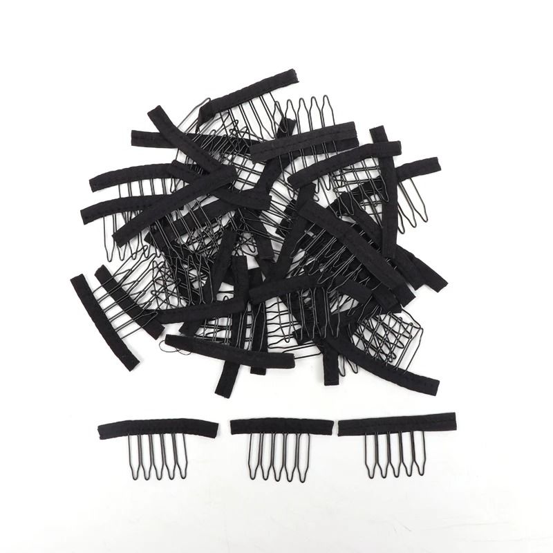 Wig Comb Clips With Stainless Steel Teeth For Hair Extensions 2