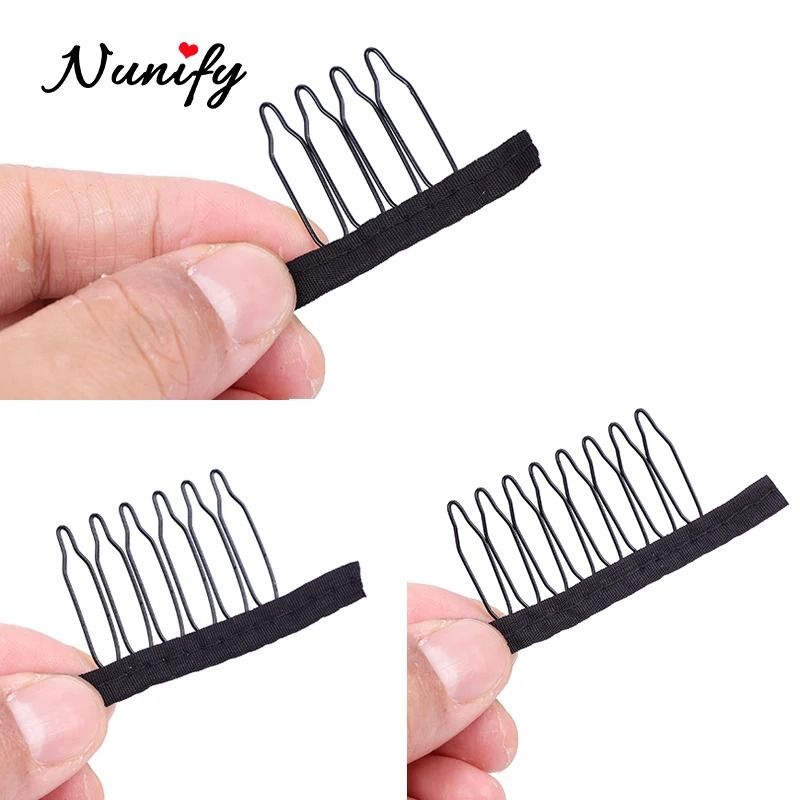 Wig Comb Clips With Stainless Steel Teeth For Hair Extensions 4