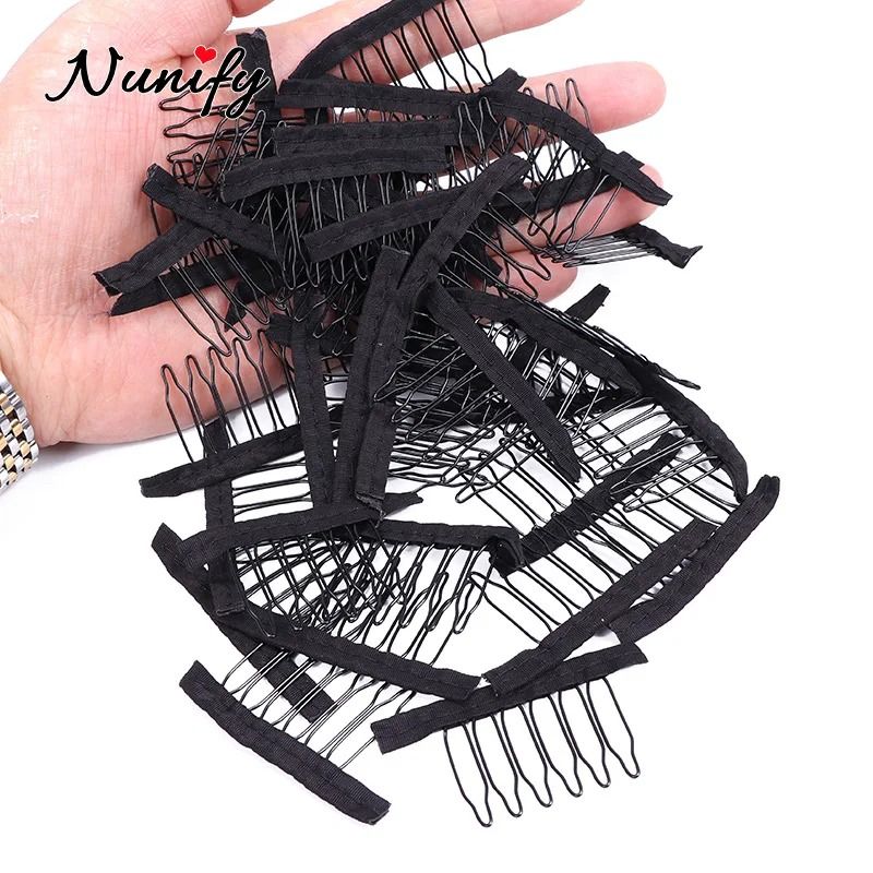 Wig Comb Clips With Stainless Steel Teeth For Hair Extensions 5