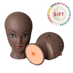 female bald mannequin head for cosmetology and wig styling