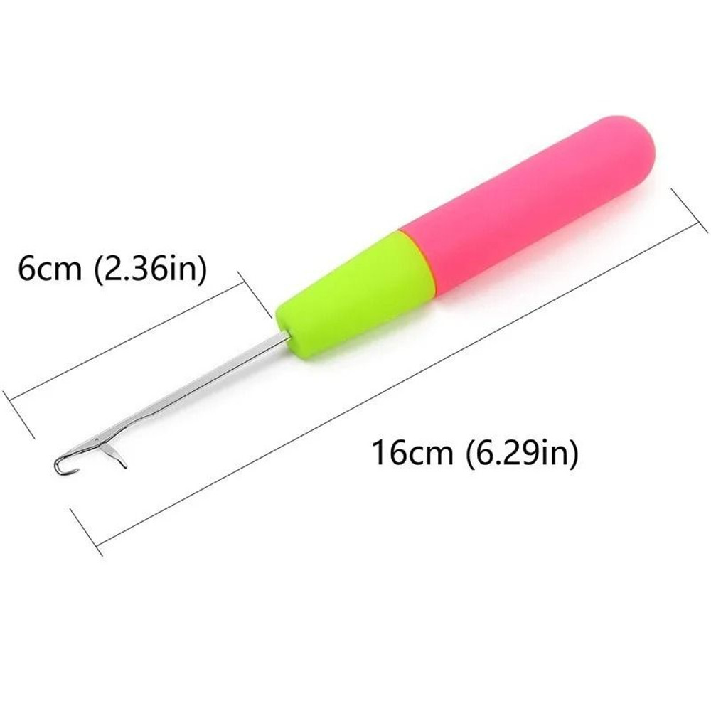 Crochet Hook Plastic Crochet Hook Needle For Hair Weaving 2