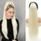 Synthetic Long Straight Ponytail Wig With Headband And Elastic Rope 12