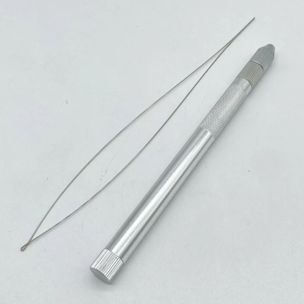 Hair Extension Metal Pulling Needle Set With Loop Tool 4