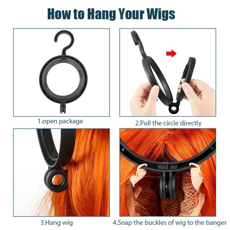 Hanging Wig Stand For Wigs Space Saving Foldable Wig Hanger For Easy Storage And Display 6