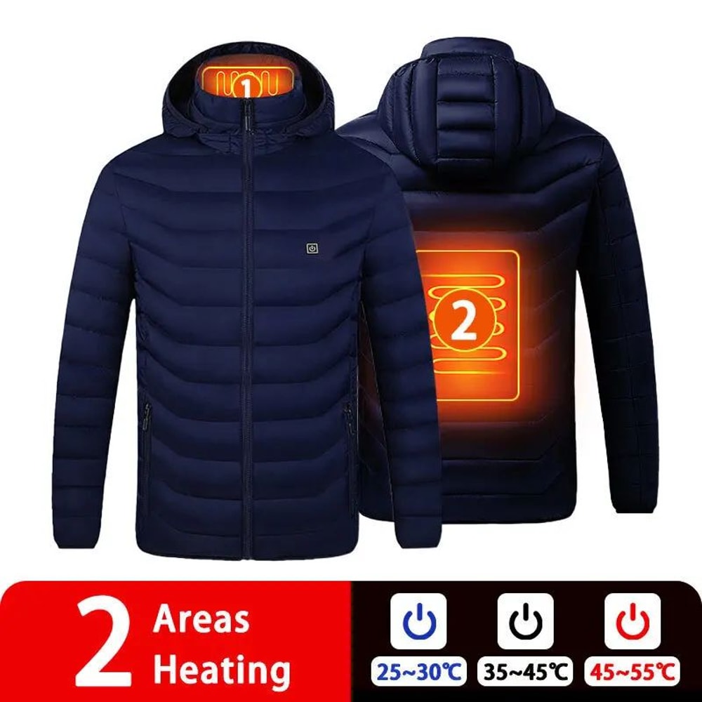 Heated Jacket For Men With 21 Heating Zones USB Winter Coat 11