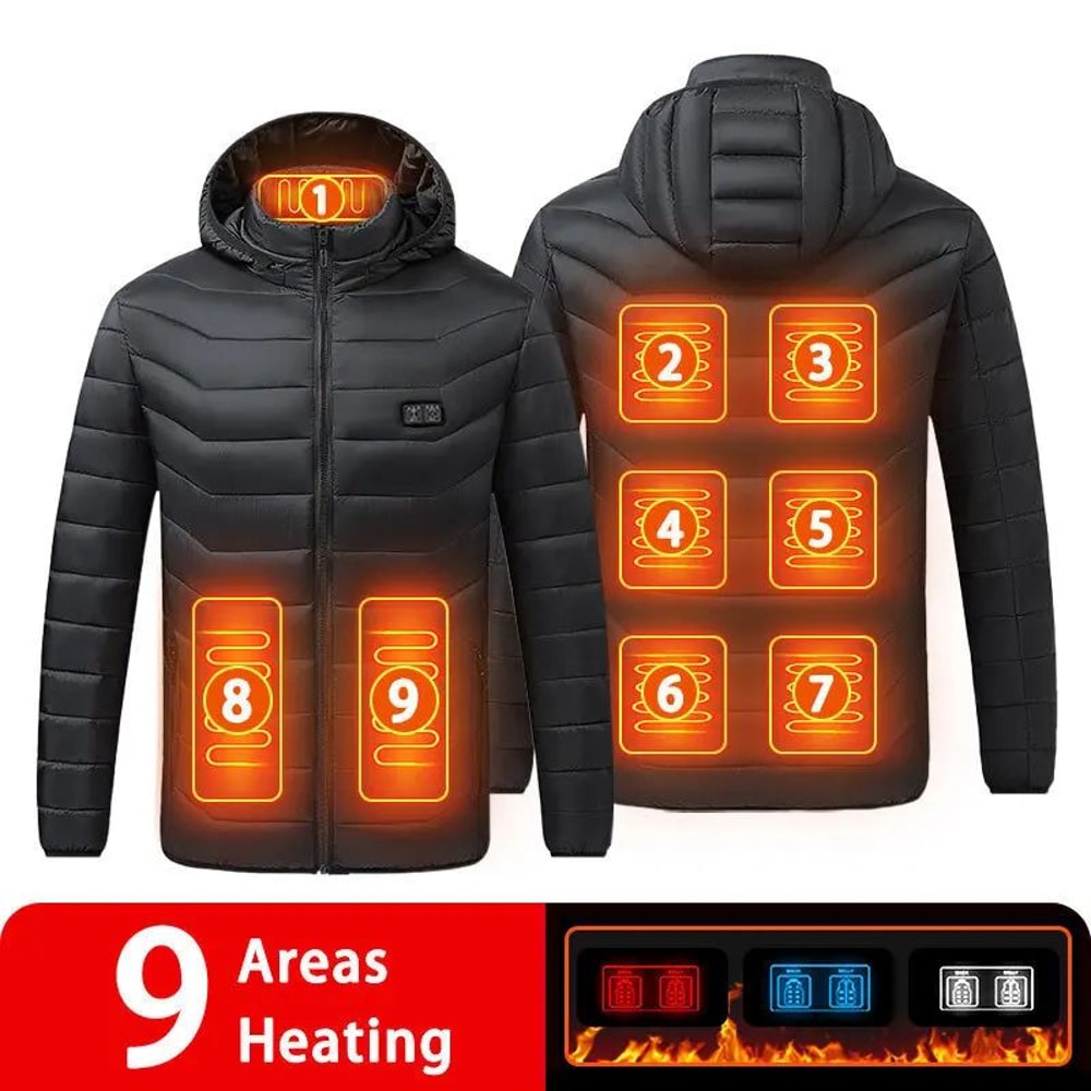 Heated Jacket For Men With 21 Heating Zones USB Winter Coat 12