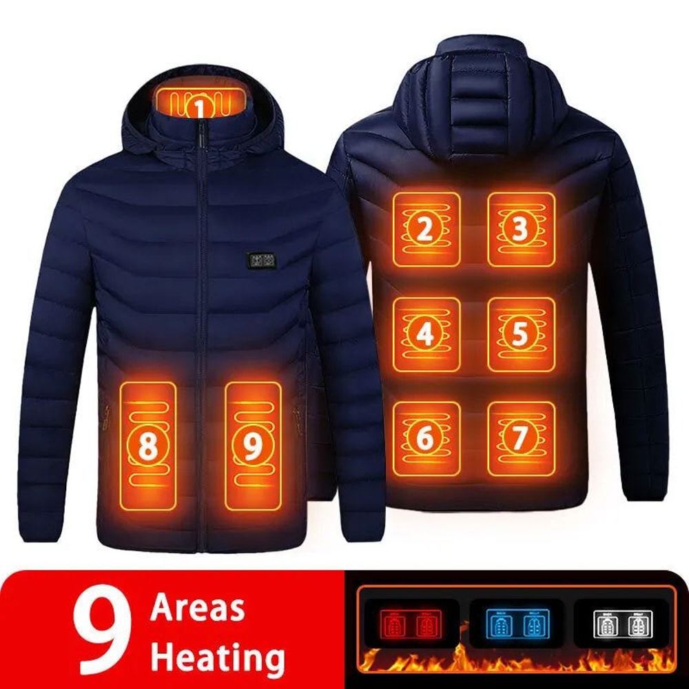 Heated Jacket For Men With 21 Heating Zones USB Winter Coat 13