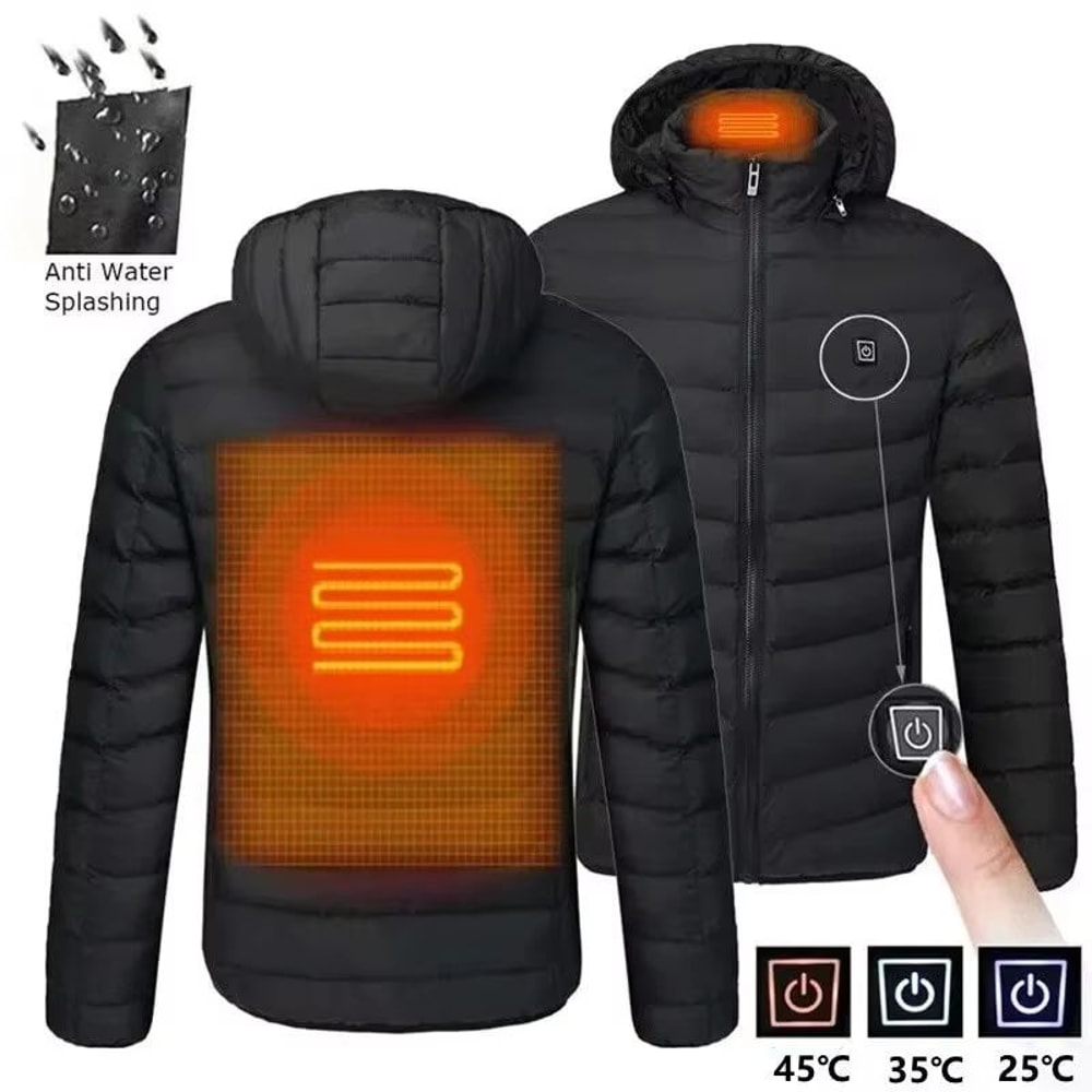 Heated Jacket For Men With 21 Heating Zones USB Winter Coat 0