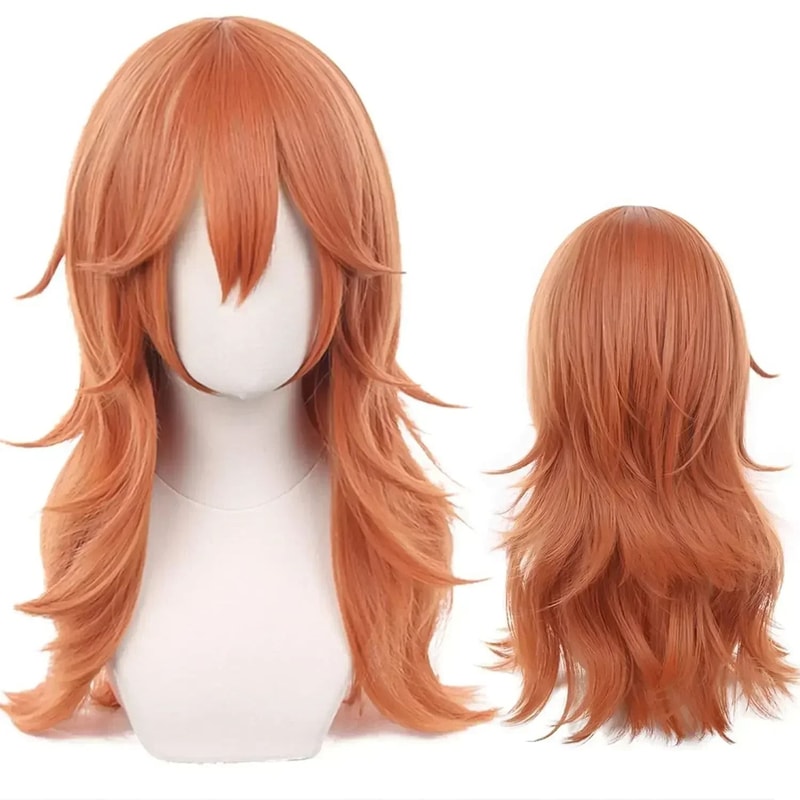 Angel Devil Orange Brown Cosplay Wig 0