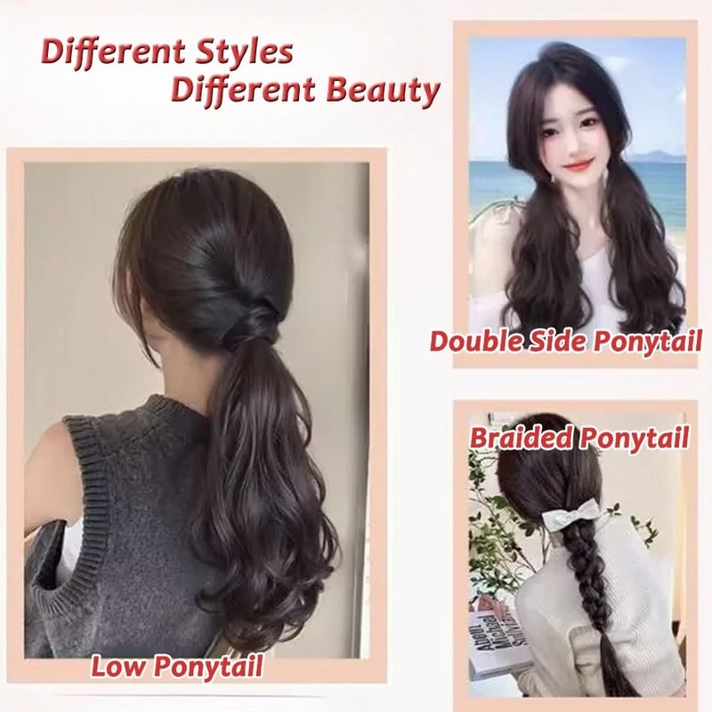 Long Wavy Synthetic Ponytail Hairpiece 3