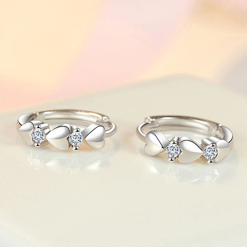 Heart Small Hoop Earrings For Women 3