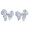 Bowknot Crystal Zircon Stud Earrings For Women 1
