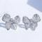 Bowknot Crystal Zircon Stud Earrings For Women 2