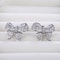 Bowknot Crystal Zircon Stud Earrings For Women 4