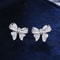 Bowknot Crystal Zircon Stud Earrings For Women 5