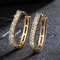 Full Paved CZ Hoop Earrings For Women 0