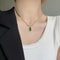 Green Crystal Zircon Pendant Necklace And Earrings Set 4