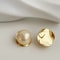 Golden Pearl Stud Earrings For Women 2