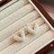 Pearl Heart Shaped Hoop Earrings For Women 4
