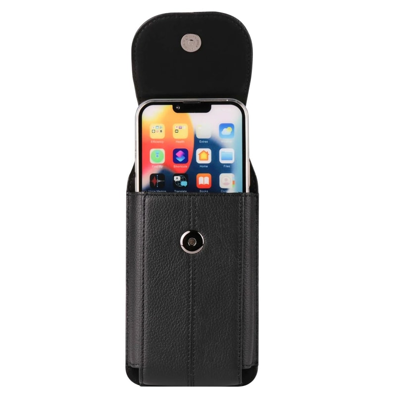 Genuine Cowhide Leather Phone Waist Pouch 5