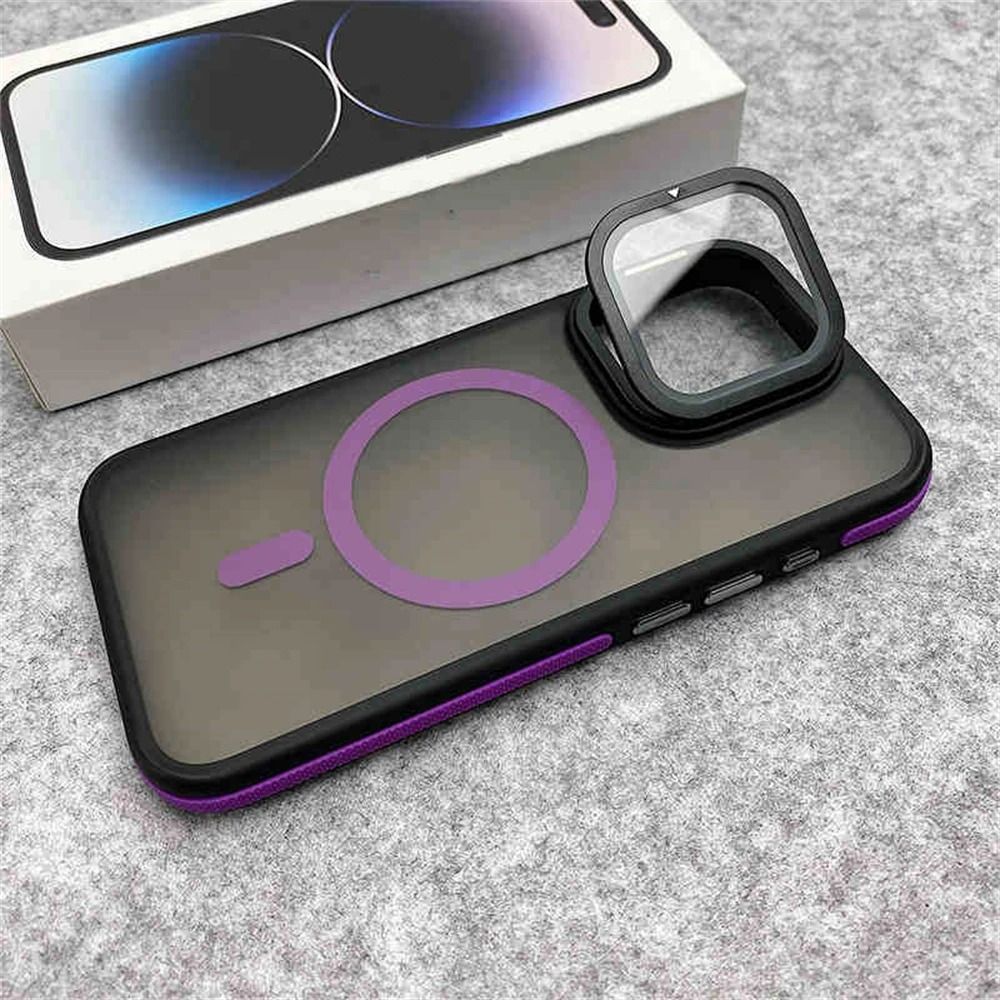 Magnetic Matte Clear Phone Case With Glass Camera Protection 9
