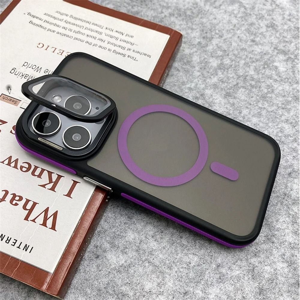 Magnetic Matte Clear Phone Case With Glass Camera Protection 5