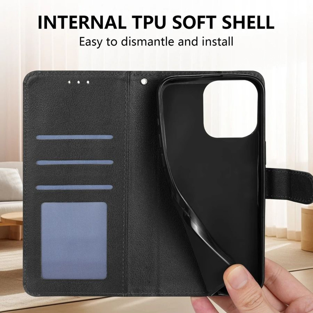 Magnetic Flip Wallet Leather Phone Case With Card Slots 6