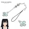 Flower Pendant Phone Charm With Chain Strap 1