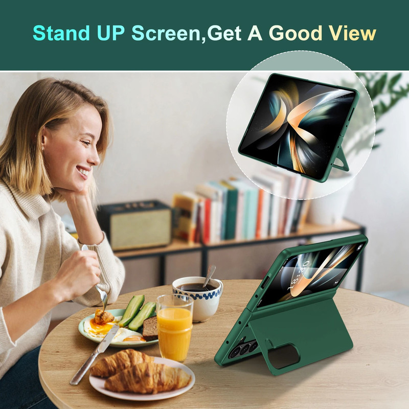 Hard Protective Case With Stand For Samsung Fold Series 4