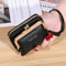 Compact Wristlet Wallet With Coin Clip And Card Storage 2