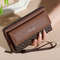 Mens Classic Faux Leather Wallet With Double Layers And Zippered Card Holder 1