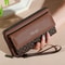 Mens Classic Faux Leather Wallet With Double Layers And Zippered Card Holder 1