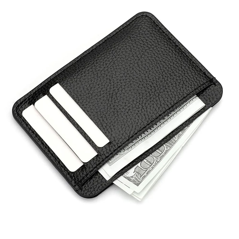 Ultra Thin Soft PU Leather Mini Credit Card Wallet Slim Pocket Card Holder 1