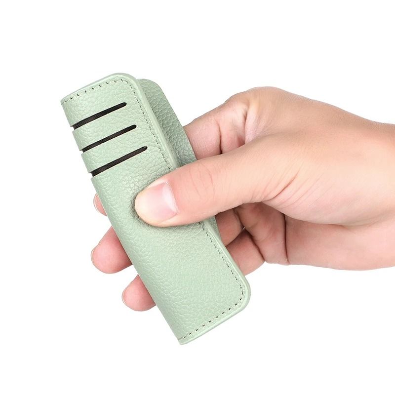 Ultra Thin Soft PU Leather Mini Credit Card Wallet Slim Pocket Card Holder 3