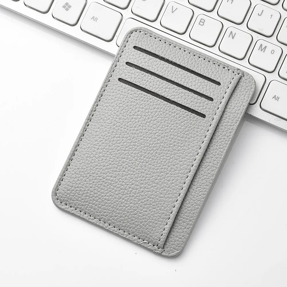Ultra Thin Soft PU Leather Mini Credit Card Wallet Slim Pocket Card Holder 4