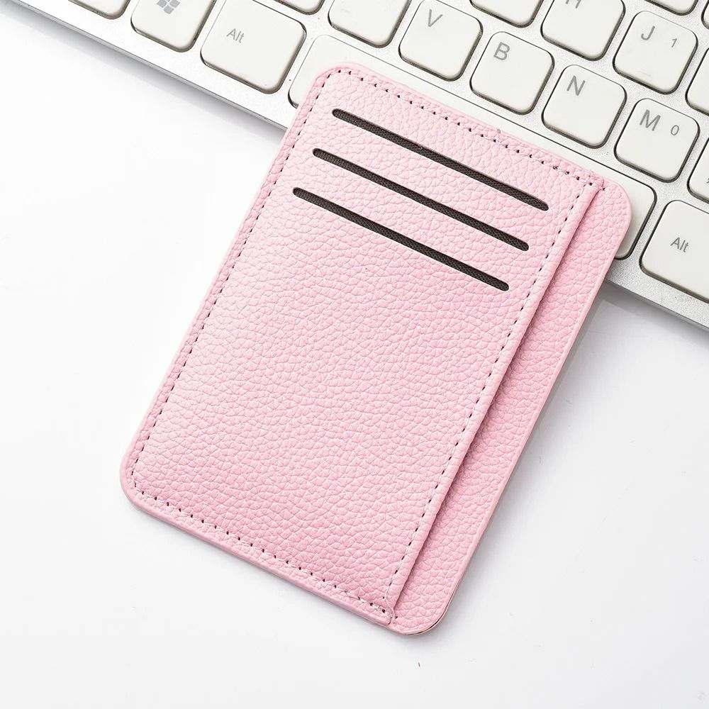 Ultra Thin Soft PU Leather Mini Credit Card Wallet Slim Pocket Card Holder 5