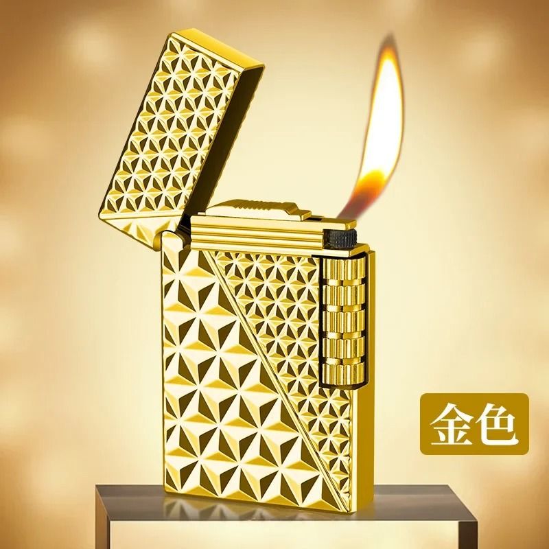 Windproof Metal Lighter With Dragon Embossed Design Waterproof Direct Flame Elegant Smoking Access 10