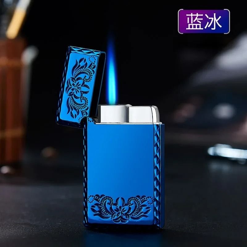 Windproof Metal Lighter With Dragon Embossed Design Waterproof Direct Flame Elegant Smoking Access 16