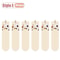 Cartoon Cat Egg Cozy Mid Calf Socks 15