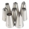 8 Piece Stainless Steel Piping Nozzles Set 1