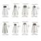 8 Piece Stainless Steel Piping Nozzles Set 3