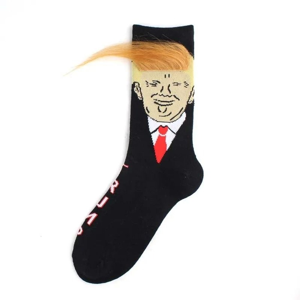 Funny Presidential 3D Hair Socks 9