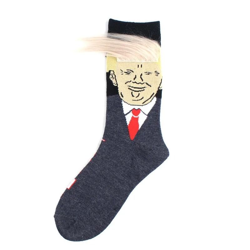 Funny Presidential 3D Hair Socks 10