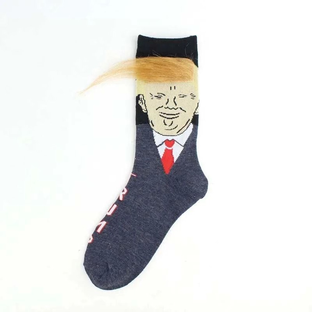 Funny Presidential 3D Hair Socks 11