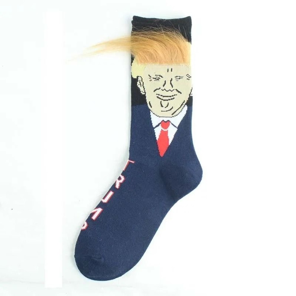Funny Presidential 3D Hair Socks 2