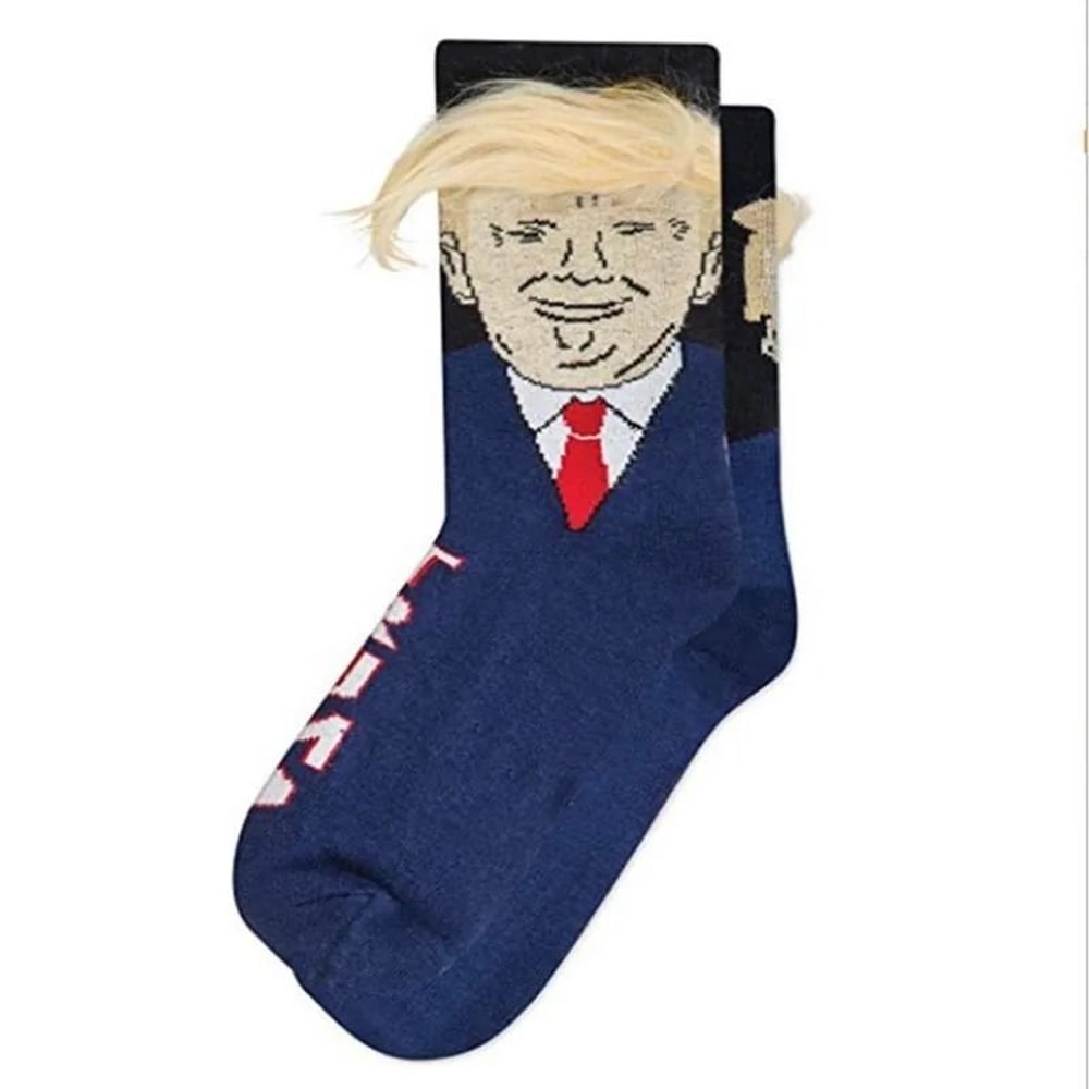 Funny Presidential 3D Hair Socks 7