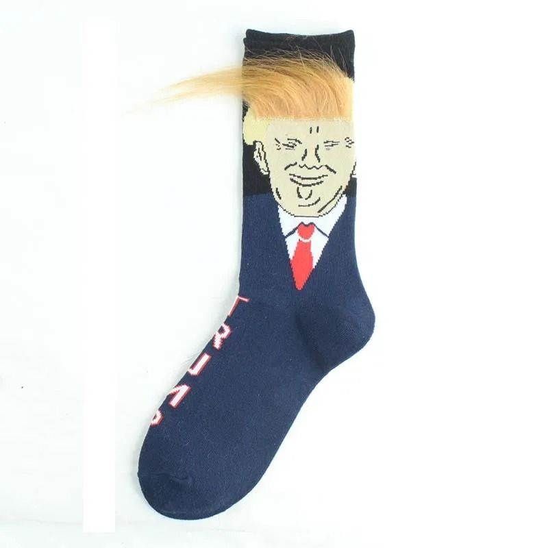 Funny Presidential 3D Hair Socks 8