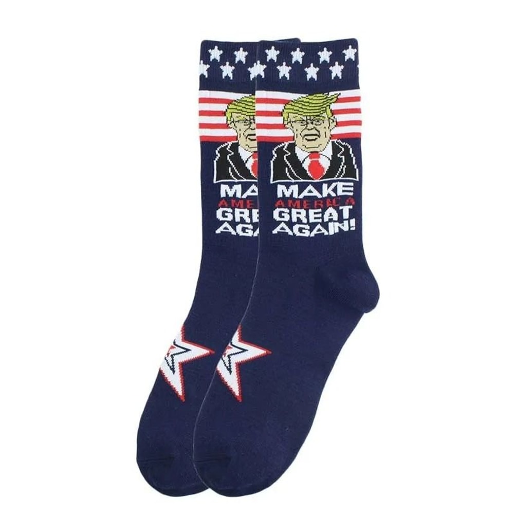 Funny Presidential 3D Hair Socks 12